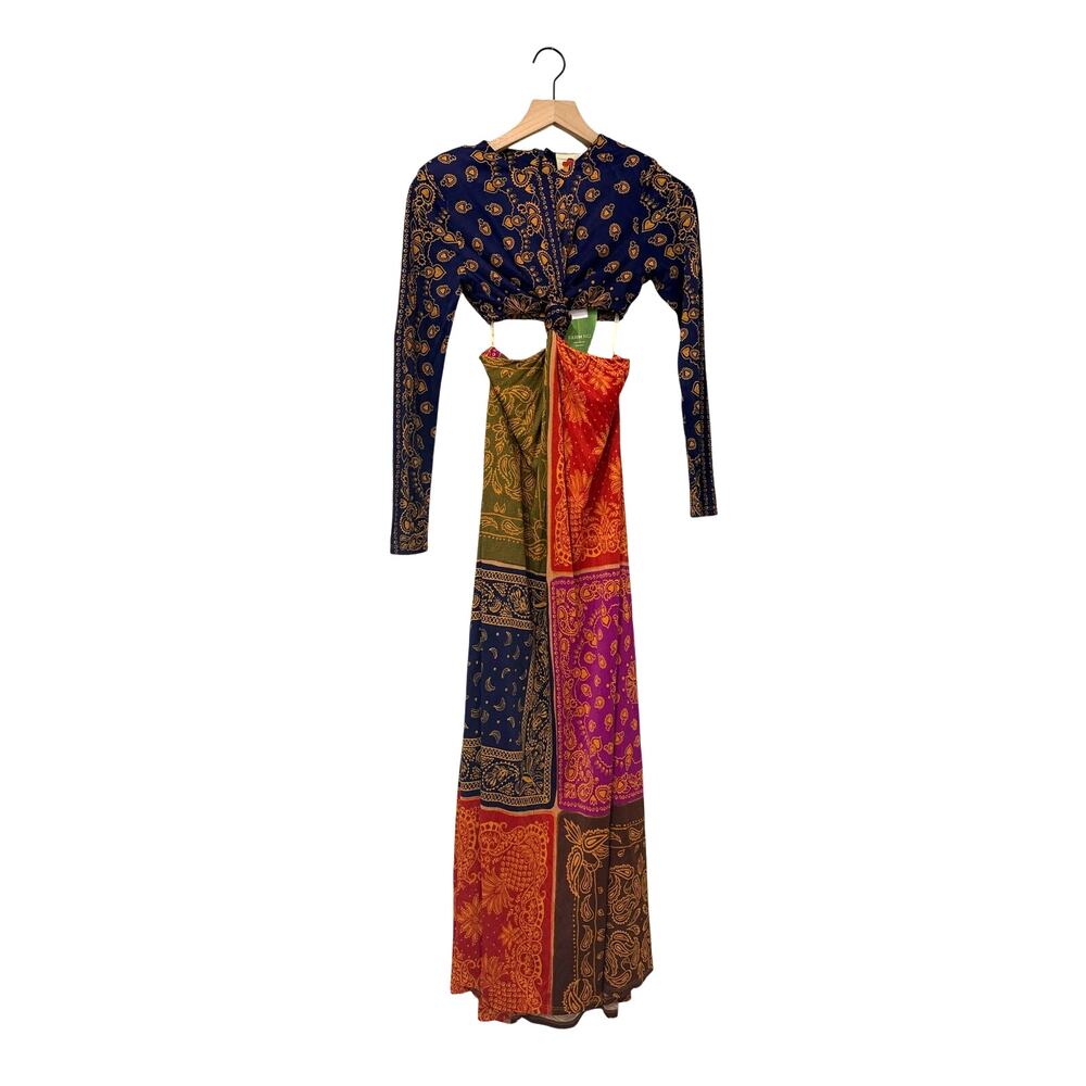 NWT Farm Rio Bandana Dream Cut Out Maxi Dress - Picture 3 of 6